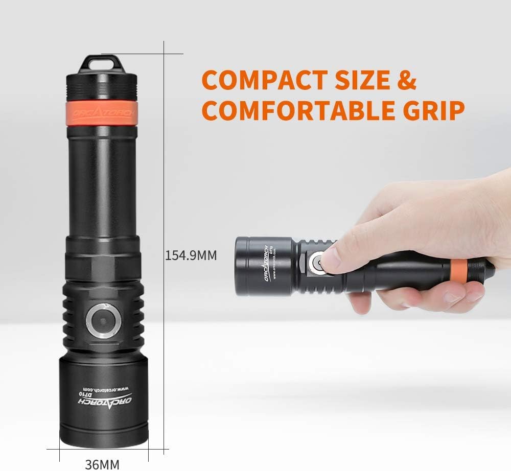 3000 Lumen IP68 Waterproof Underwater Flashlight E6971