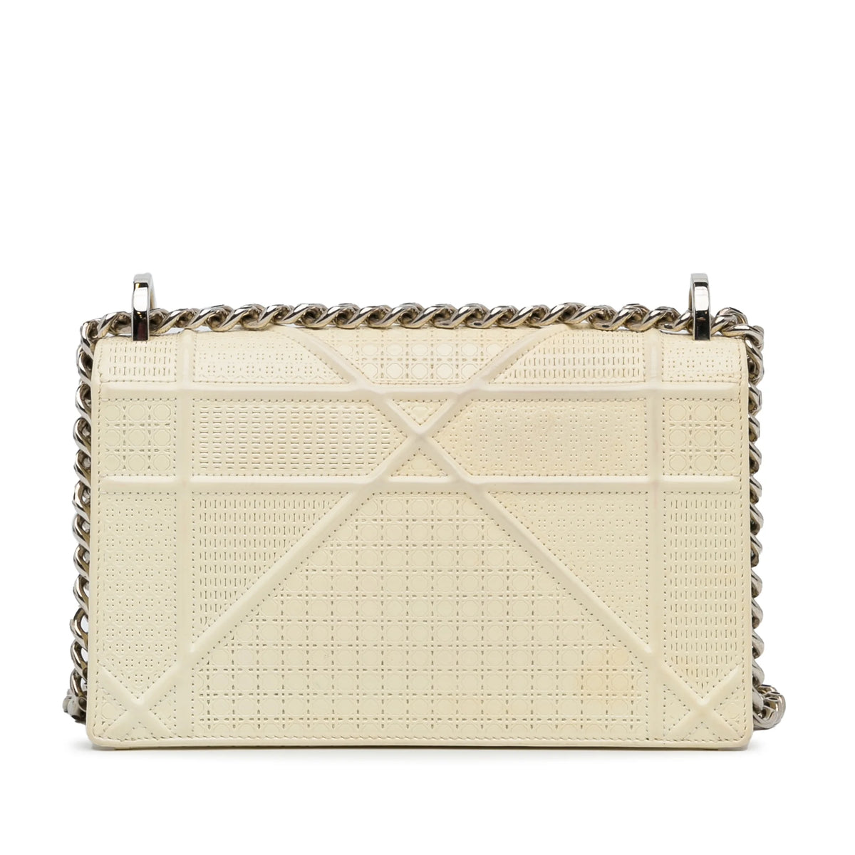 Pre-Owned White Patent Leather Crossbody Bag X807