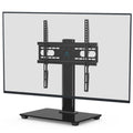 Universal TV Stand for 32-55 Inch TVs Height Adjustable Tempered Glass Base O195