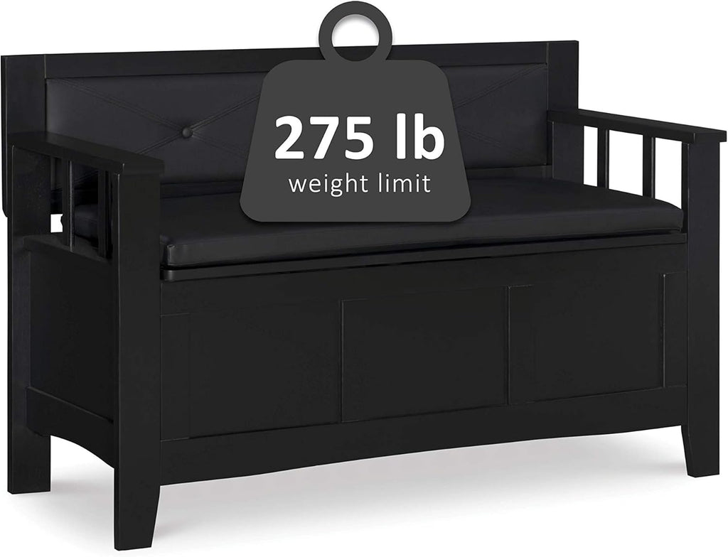 Black Padded Bench X50616