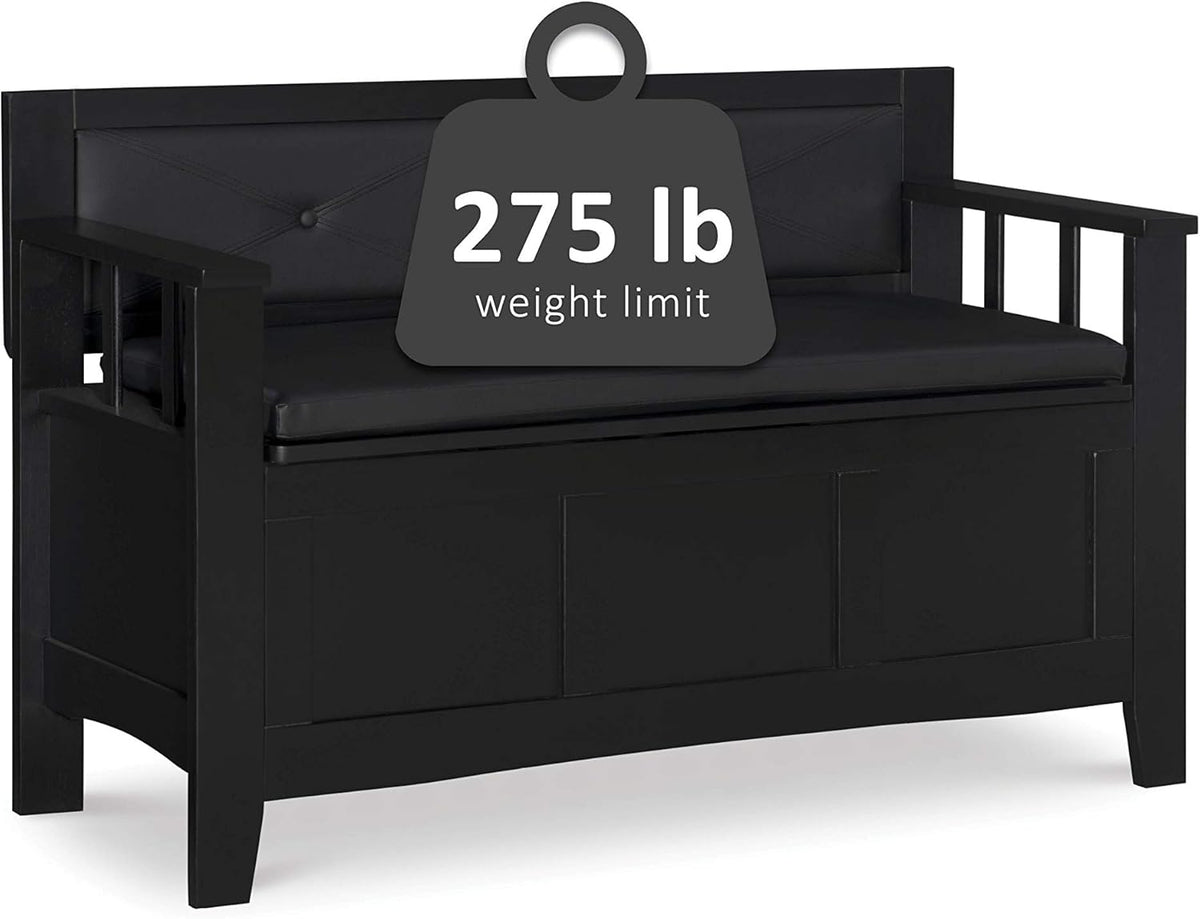 Black Padded Bench X50616