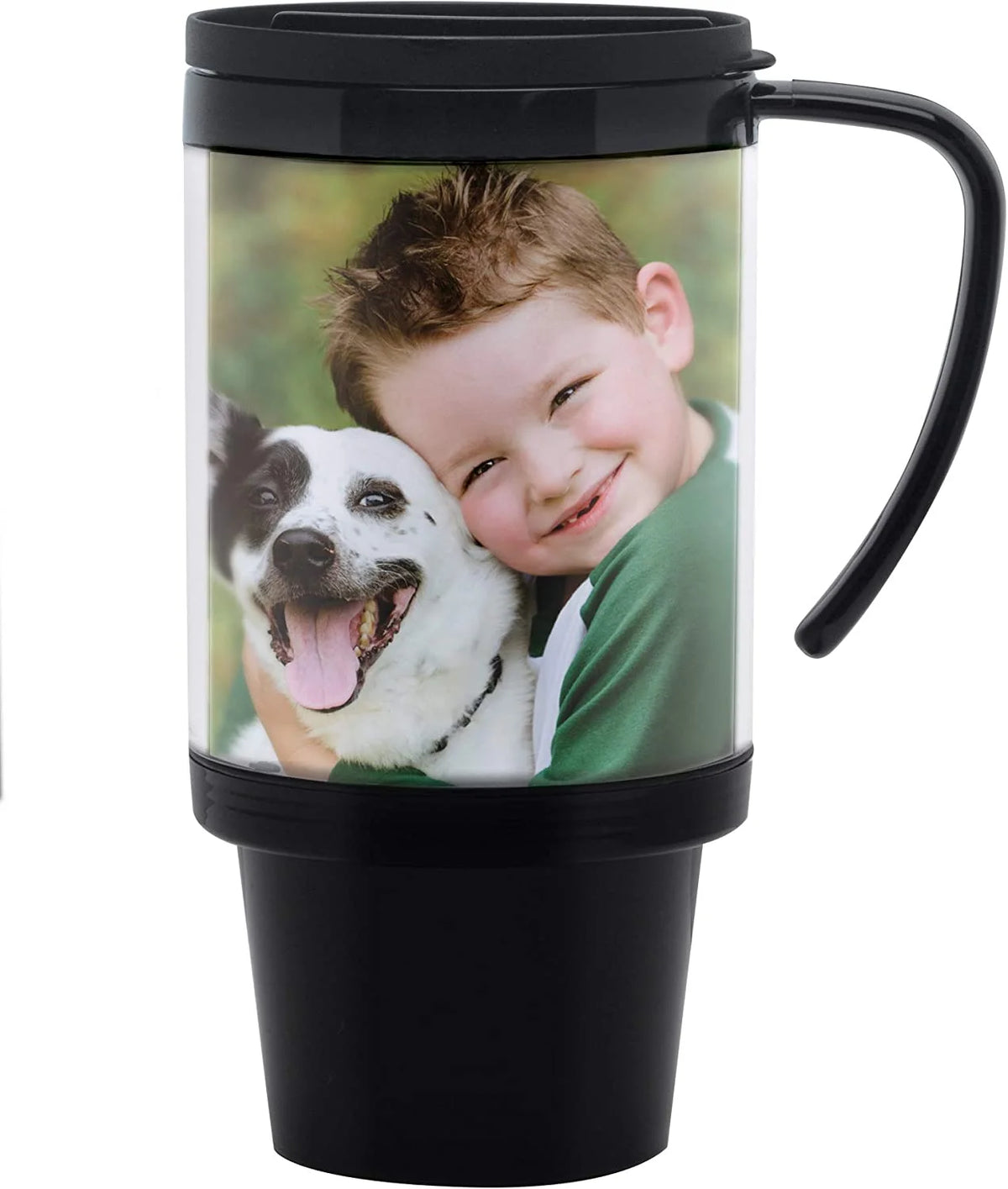 16 oz. Black Acrylic Travel Mug Pack of 24 Q69524