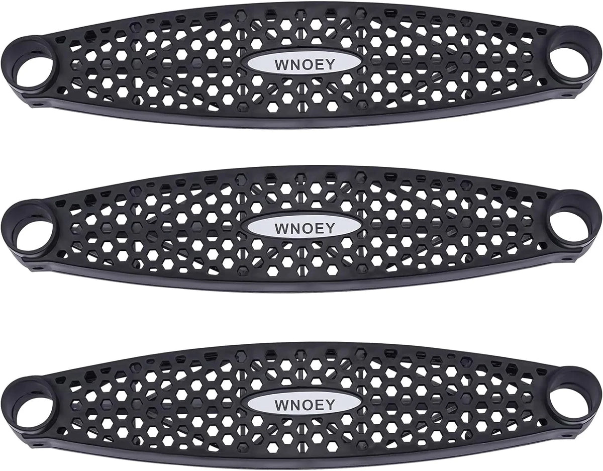 Black Trampoline Ladder 3 Wide with Anti-Slip Steps Steel 14X42in J62880