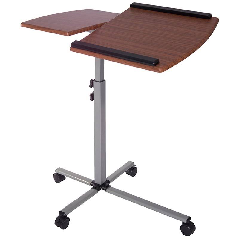 Adjustable Laptop Cart Mahogany O2874