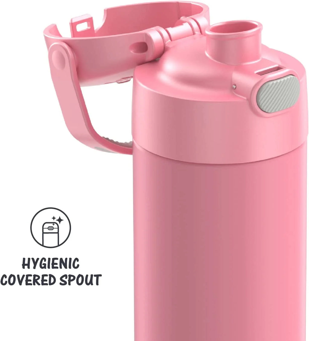 16 Ounce Stainless Steel Vacuum Insulated Bottle with Wide Spout Lid I307371