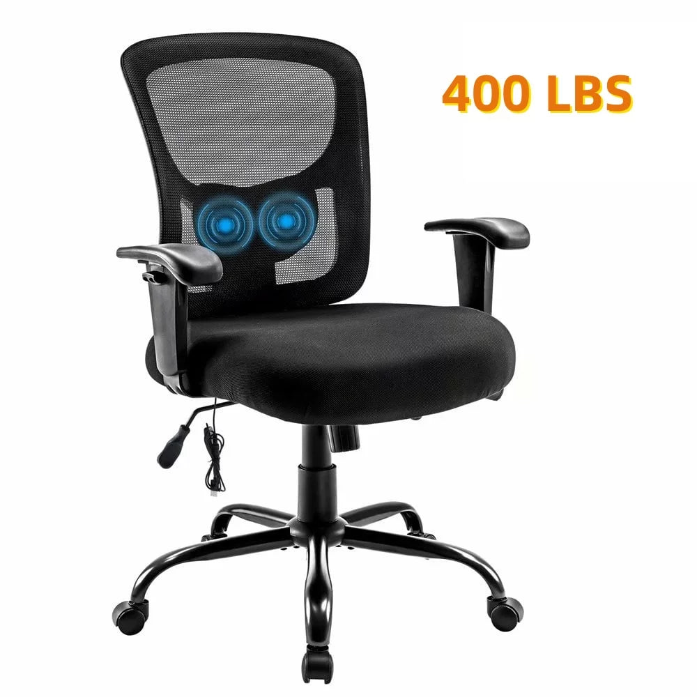 Black Ergonomic Mesh Office Chair with Arms N499889