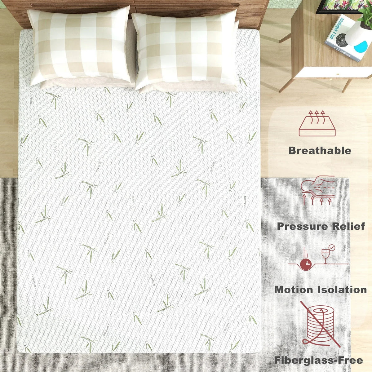 Queen 10 inch Memory Foam Mattress J768098