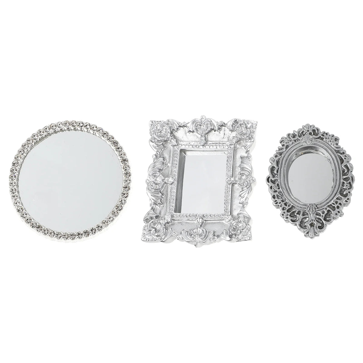 Miniature Dollhouse Mirror Bathroom Accessories Q59994