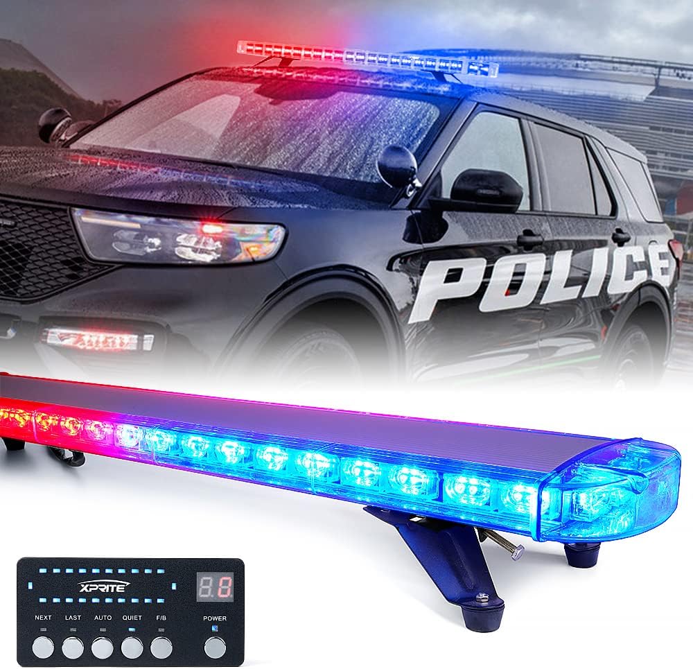 48 Inch LED Amber Rooftop Strobe Lights Bar H331099