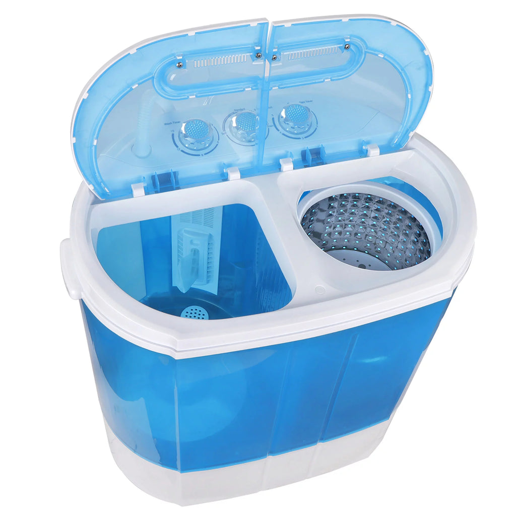 Portable Compact 10lbs Washer Blue White A350115