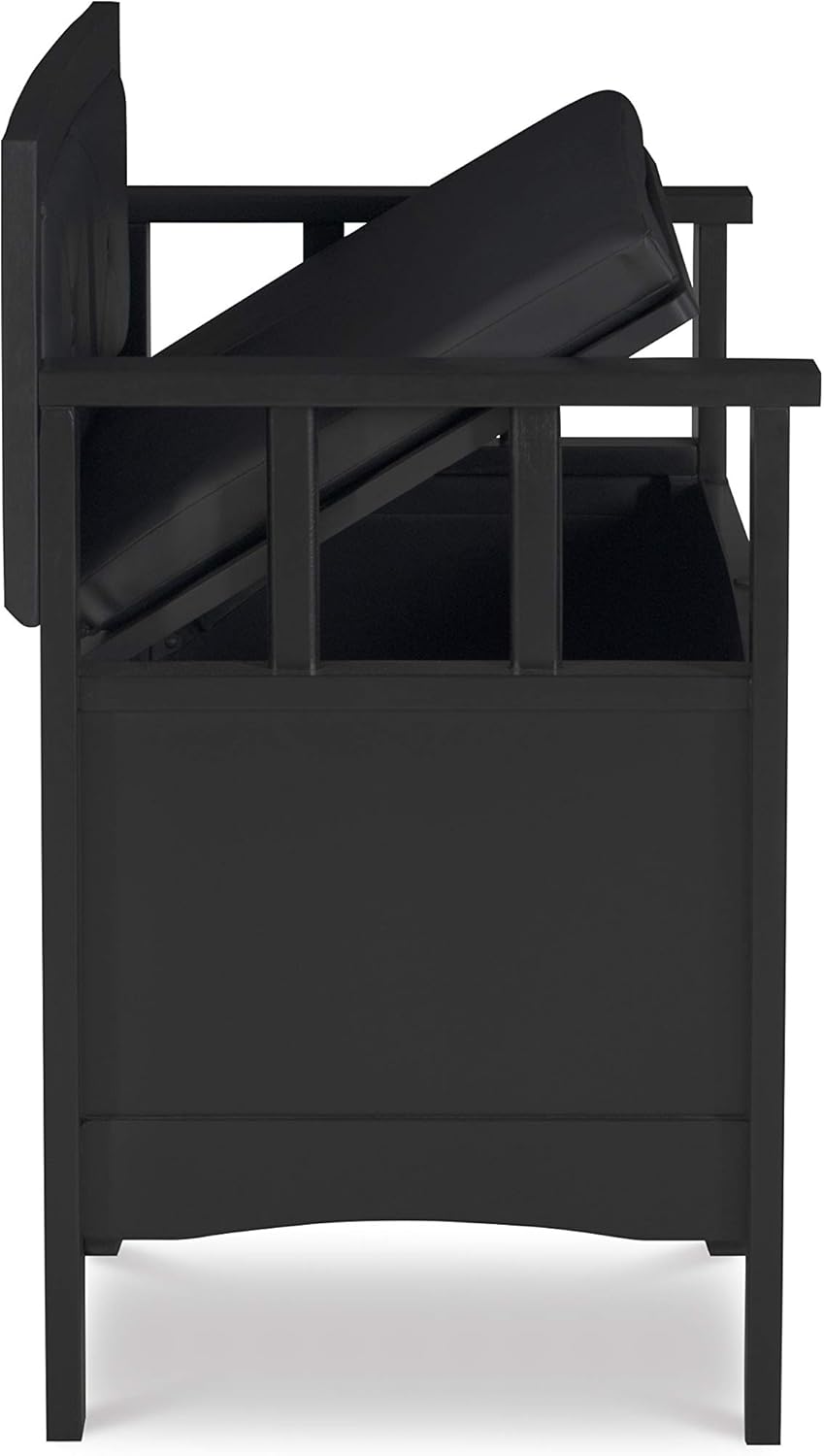 Black Padded Bench X50616