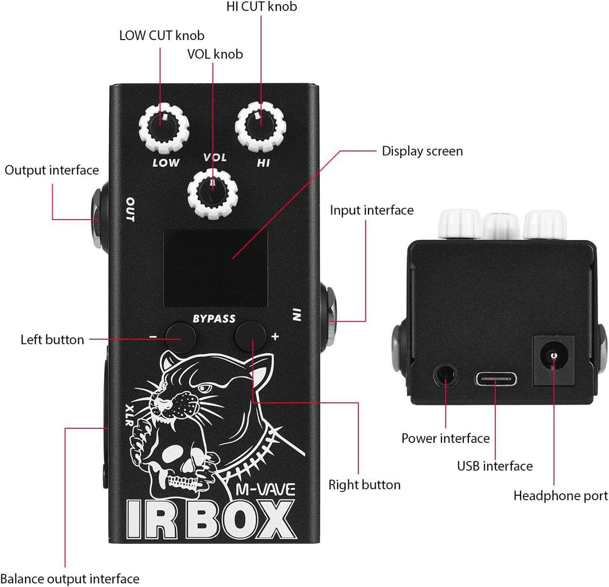 Guitar IR Box Effects Pedal with Speaker Simulator XLR Output Port P686