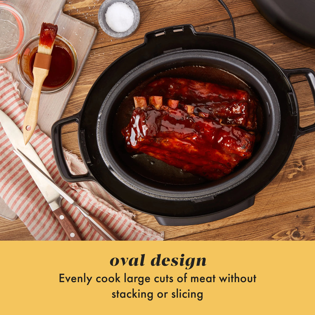 7-Quart Manual Slow Cooker, Black N57954
