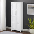 White Wood Storage Pantry T54273