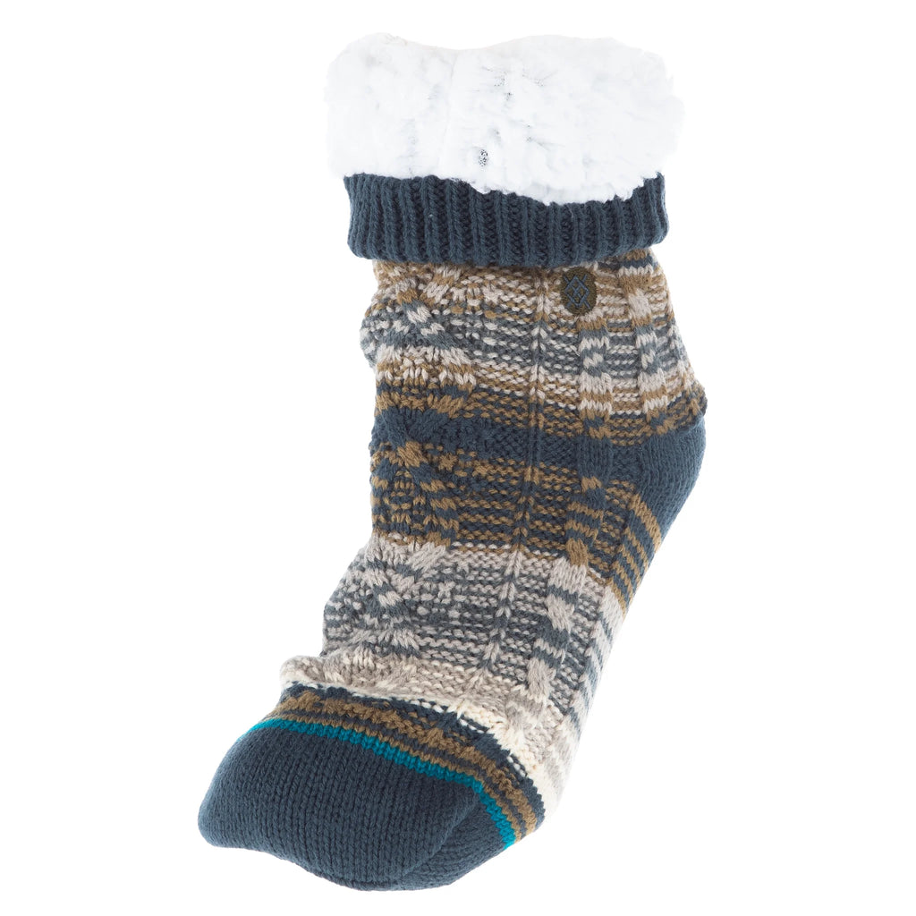 Navy Slipper Sock G7963