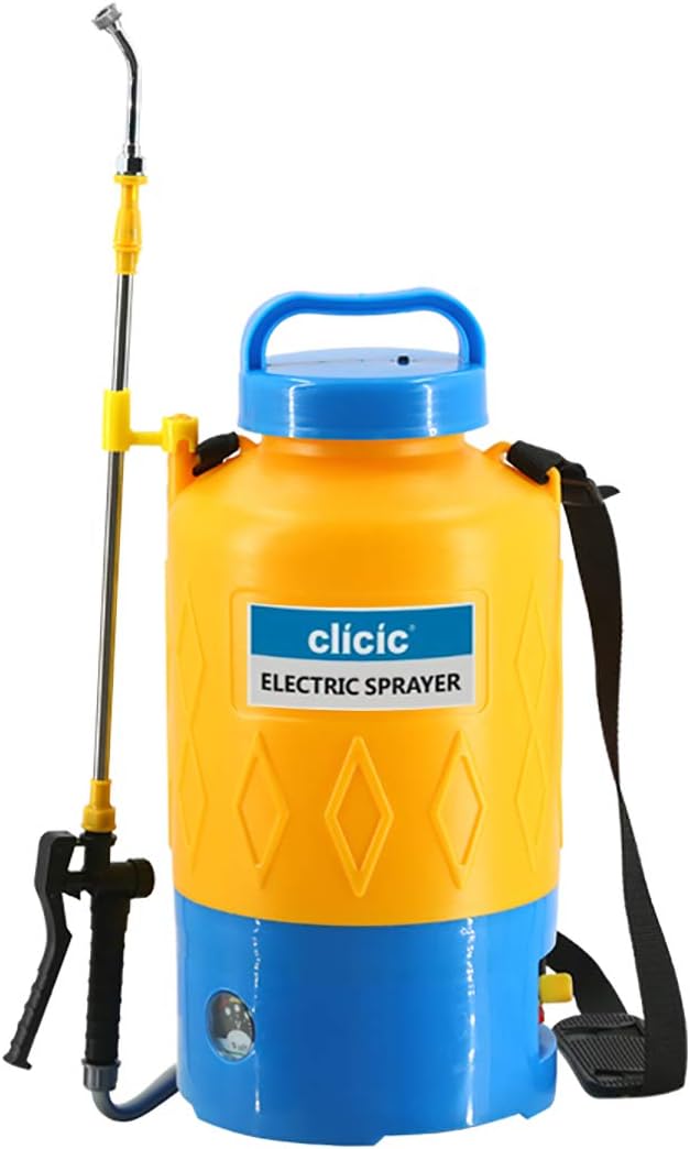 Yellow 1.3 Gallon Portable Battery Powered Sprayer E8695
