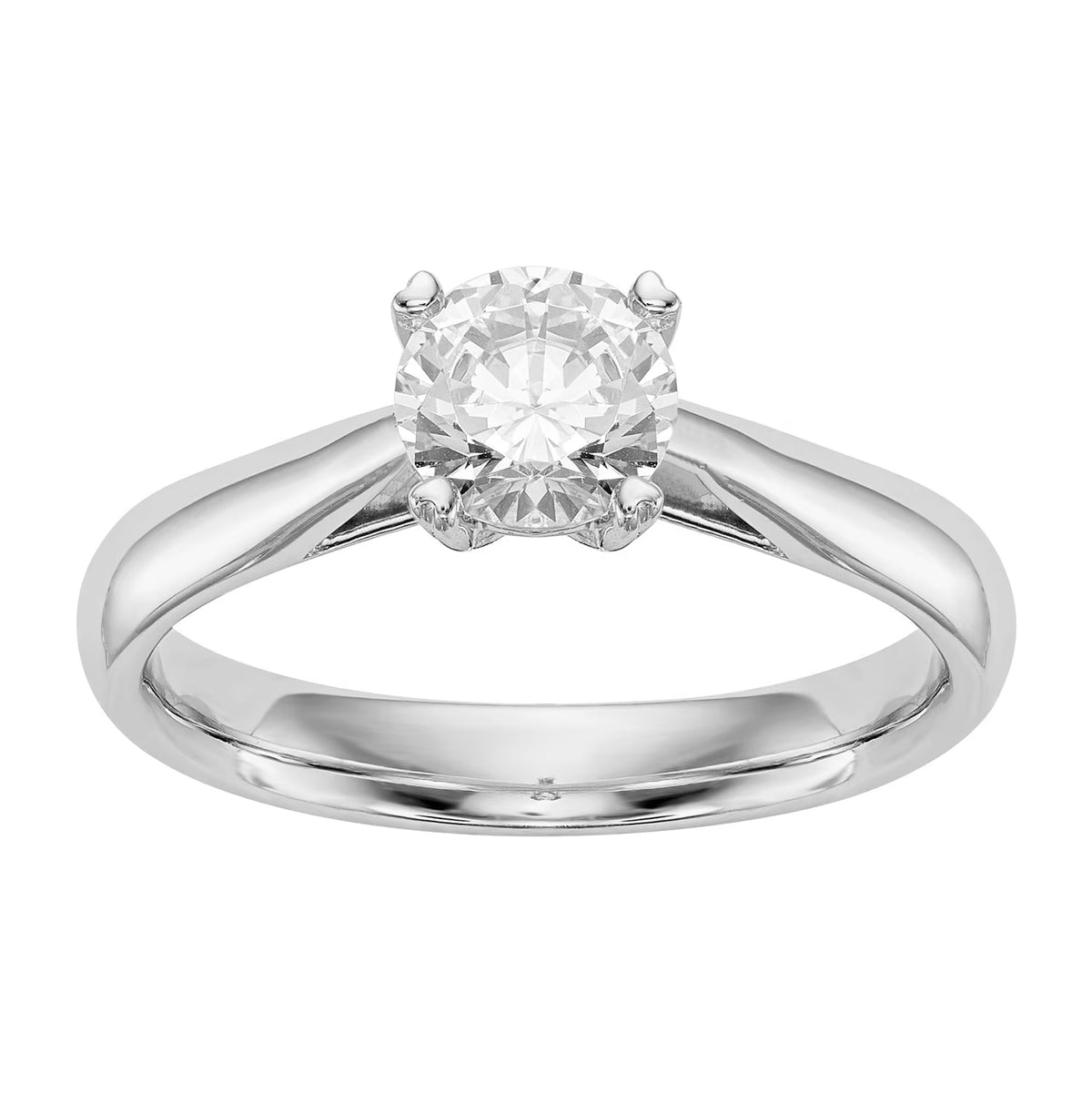 14 Karat White Gold Diamond Solitaire Engagement Ring B508566