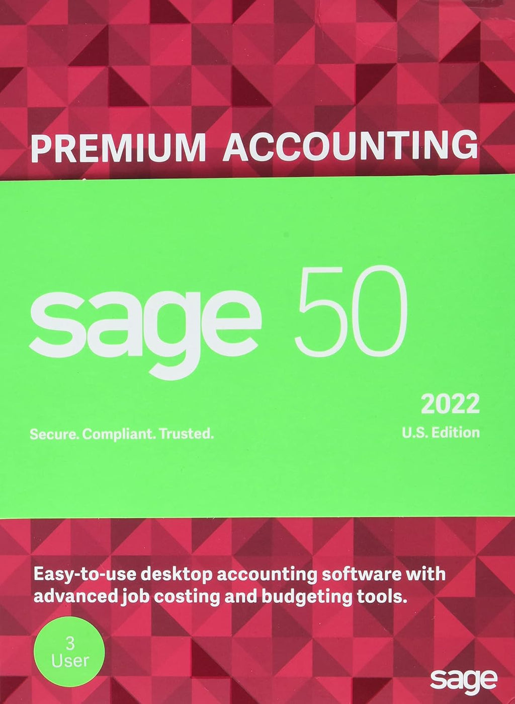 Sage 50 Premium Accounting 2022 1-User Accounting Software J793668