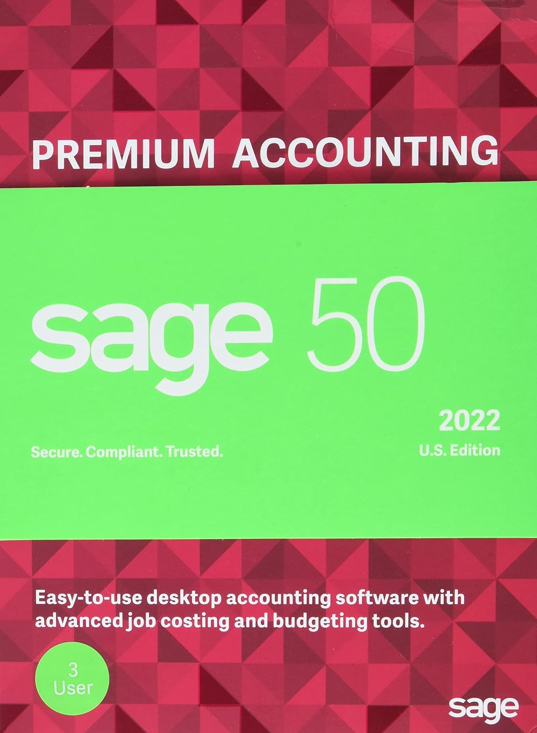 Sage 50 Premium Accounting 2022 1-User Accounting Software J793668
