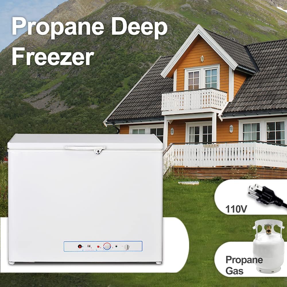 White Propane Chest Freezer 7.1 Cu.Ft M621198
