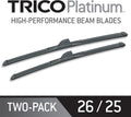 26 Inch 25 Inch Pack of 2 Windshield Wiper Blades I391