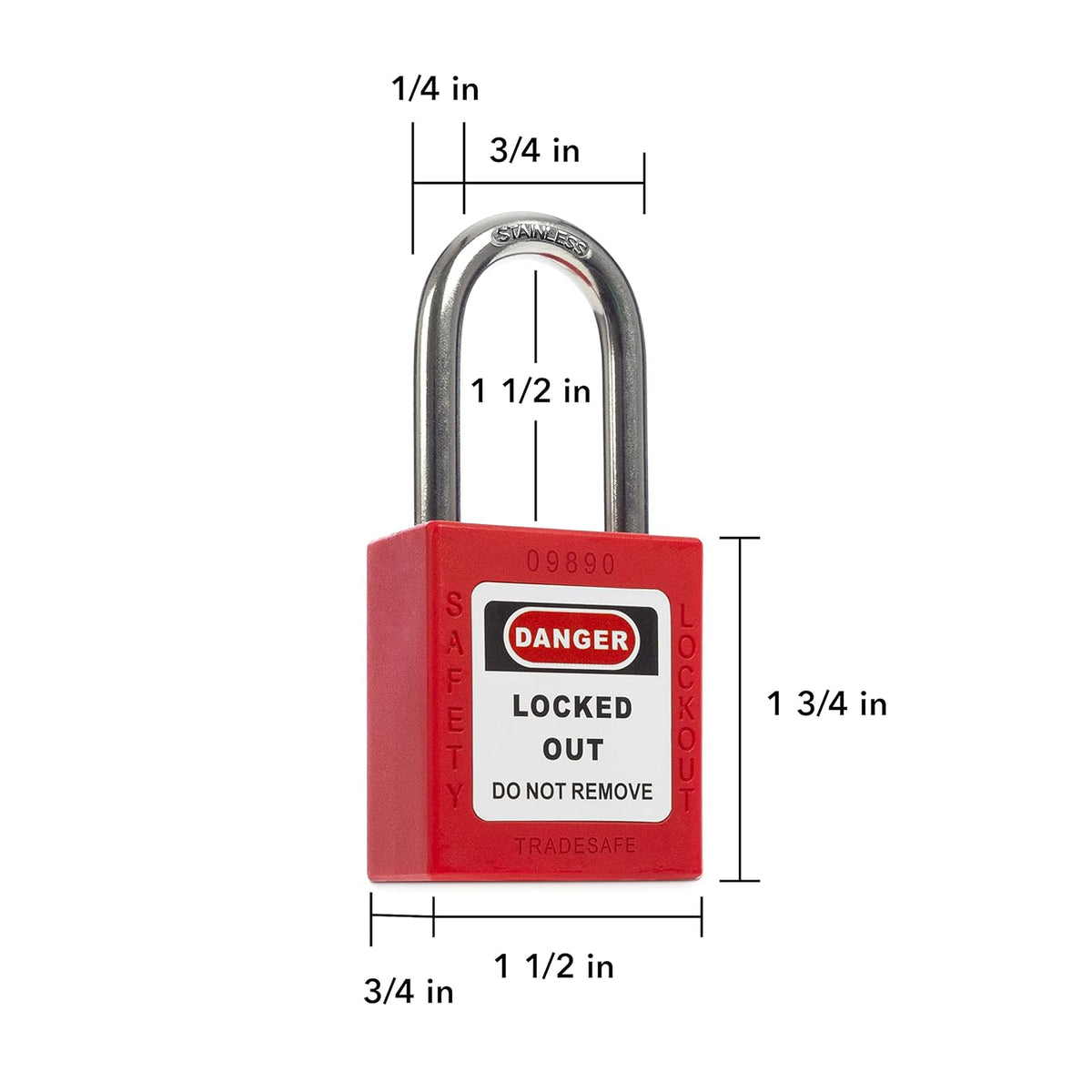 Safety Locks Station with 20 Padlocks, Impact-Resistant Carbon Steel Body Y7322