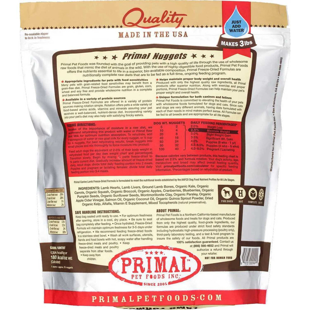 Freeze Dried Lamb Dog Food M941330
