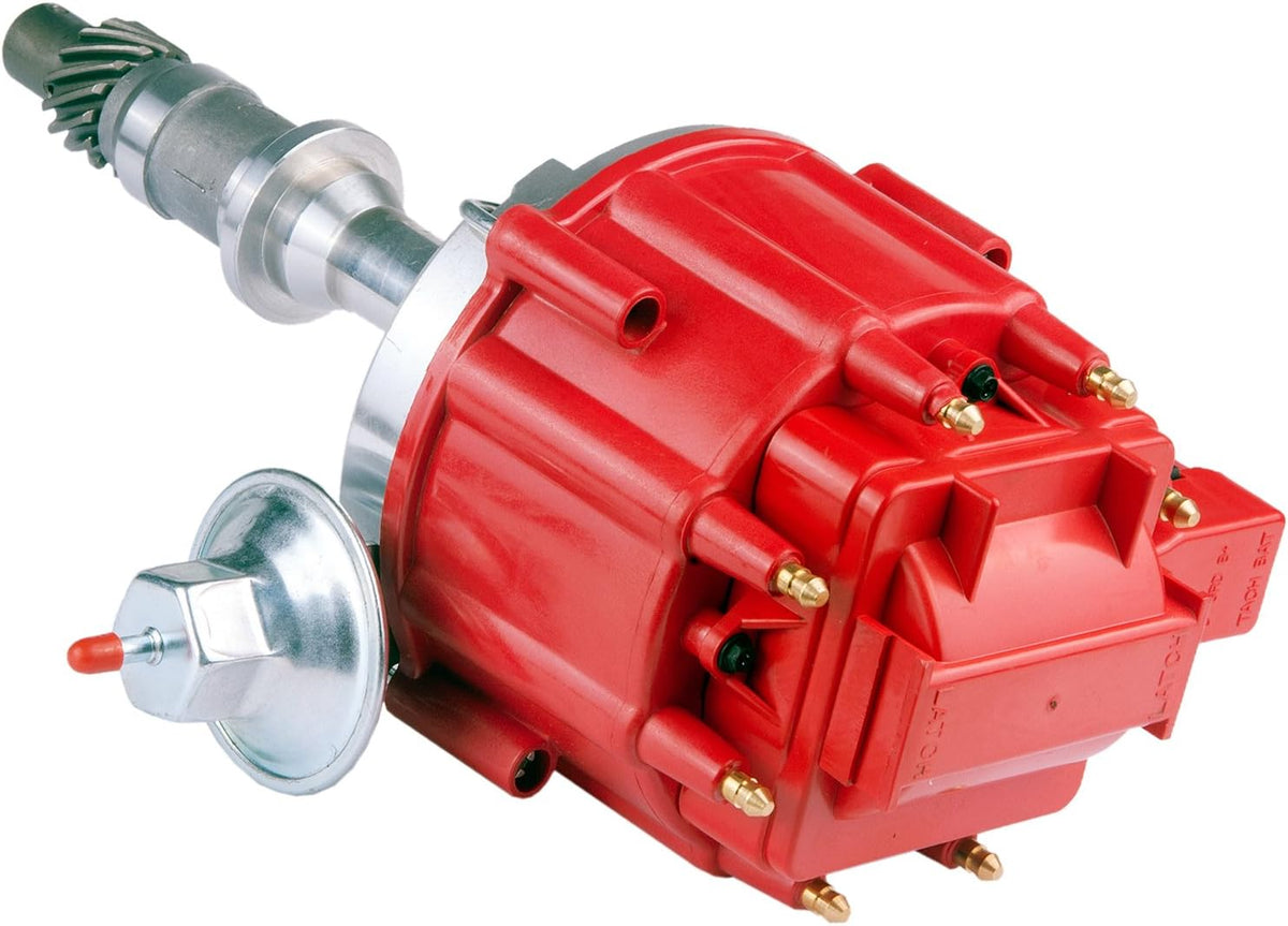 Ignition Distributor with Cap and Rotor Red Cap Pack of 2 K4070