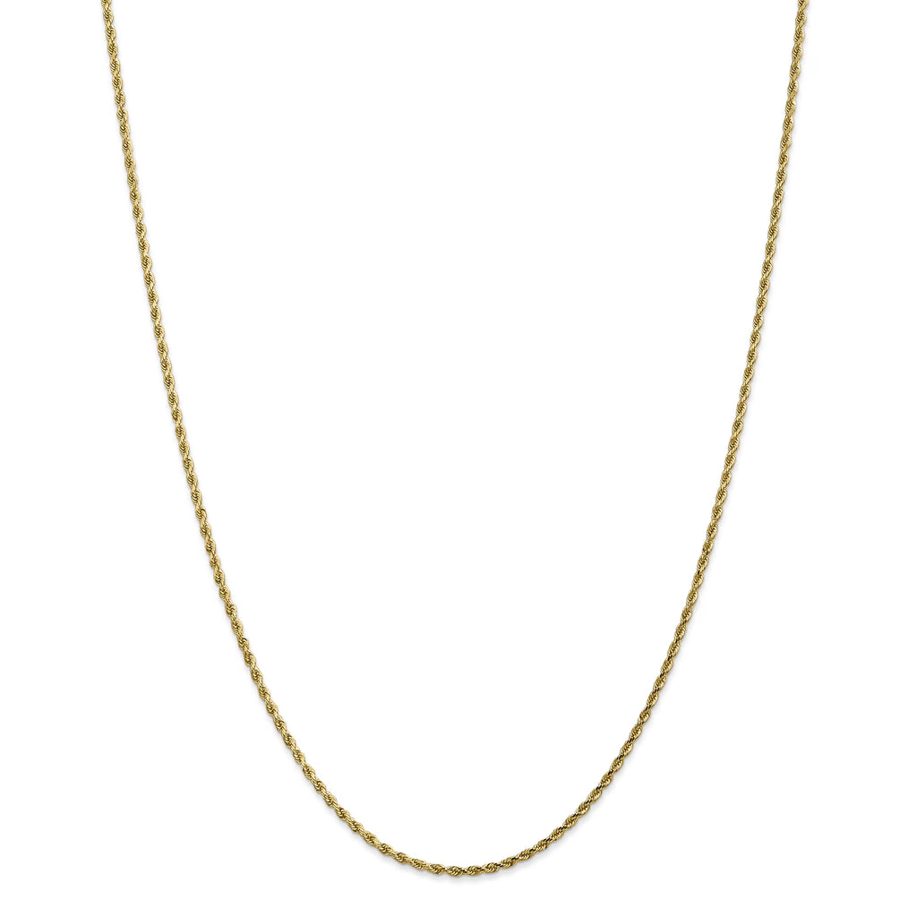 14k Yellow Gold Rope Chain Necklace V32951