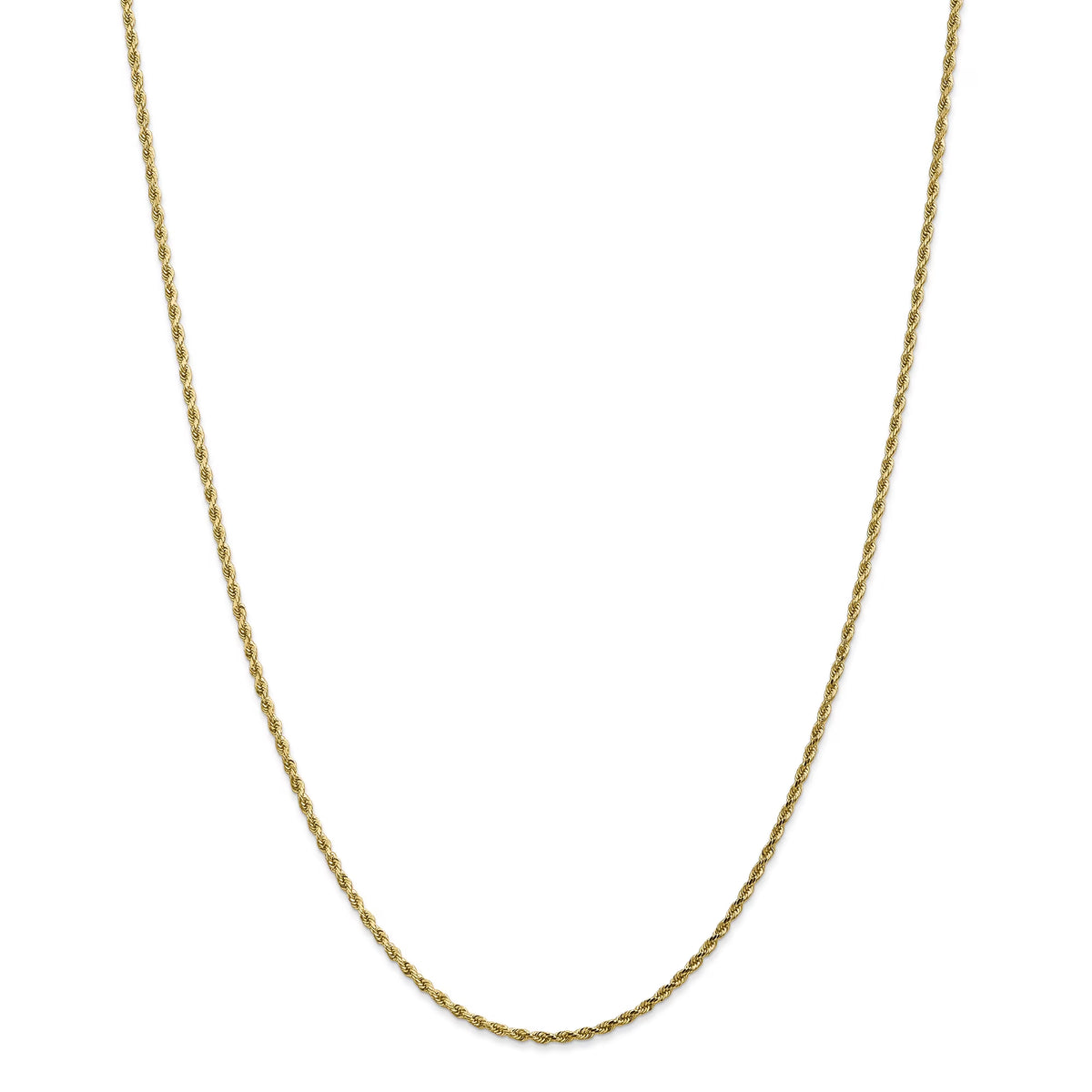 14k Yellow Gold Rope Chain Necklace V32951