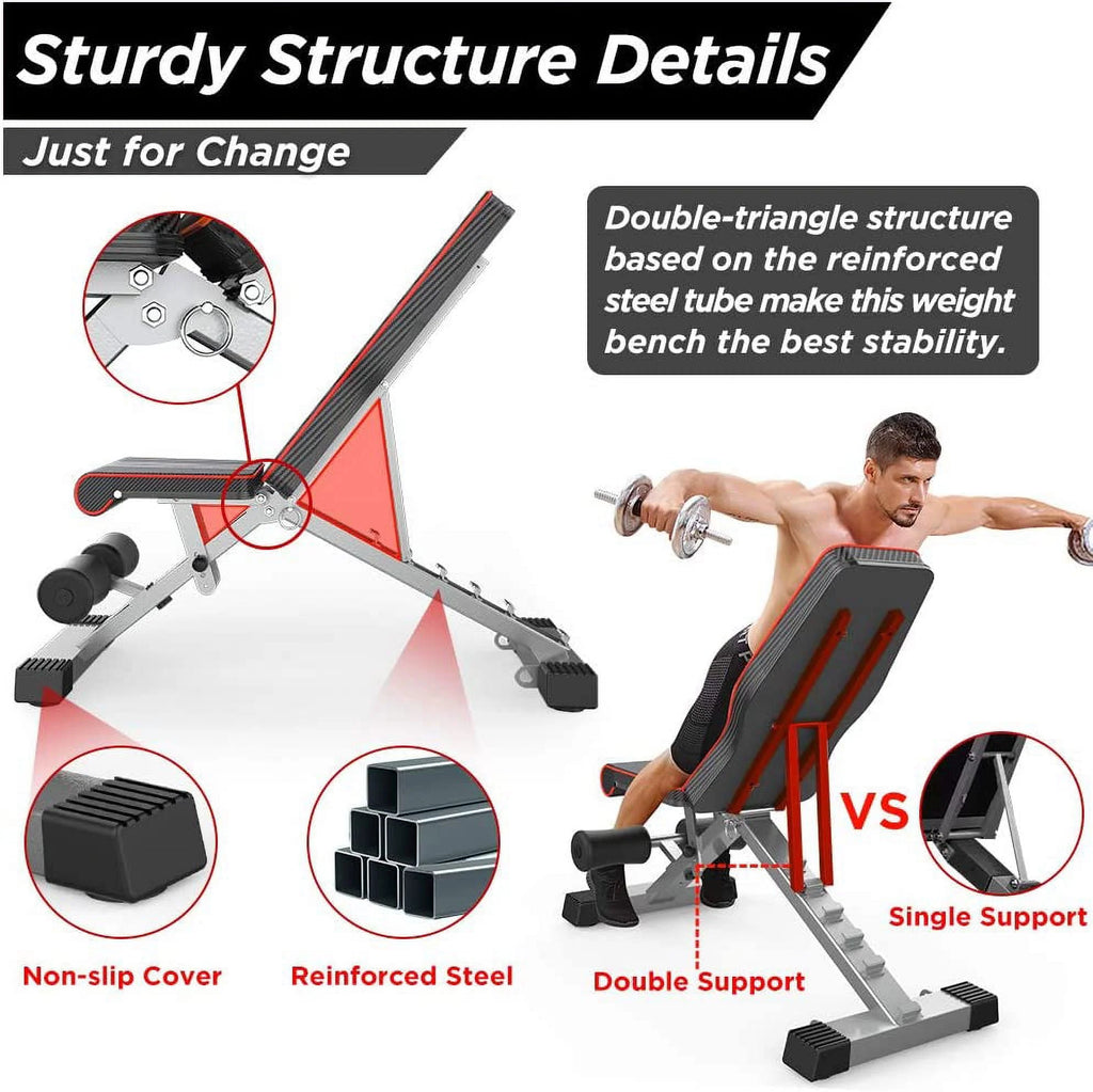 Adjustable Foldable Weight Bench P919
