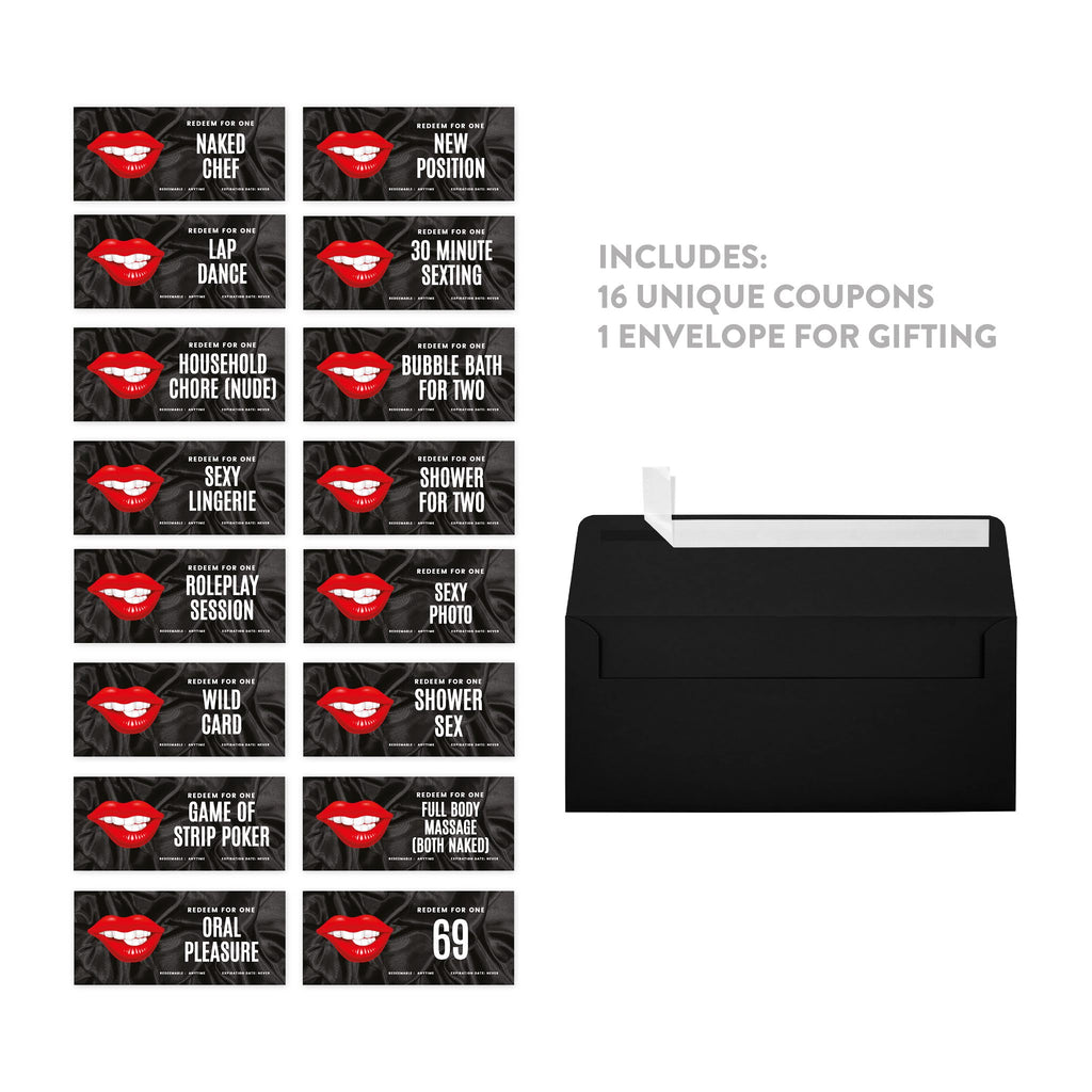 16 Pk Funny Love Coupons for Couple T770