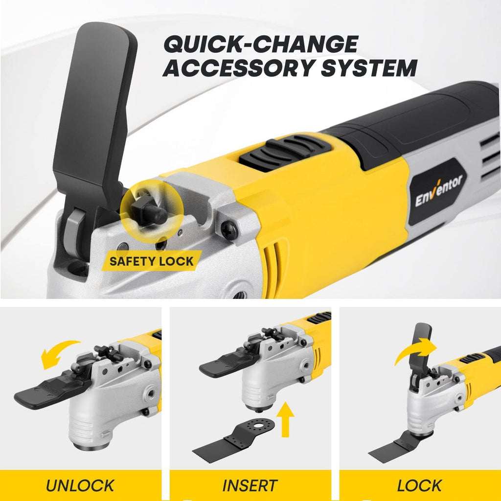Oscillating Multitool with 6 Variable Speeds and 28pcs Accessories and Carrying Bag P29764