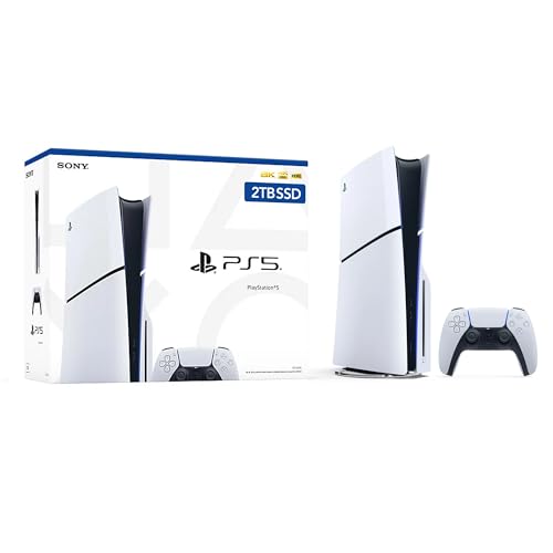 PlayStation 5 Slim 2TB Disc Edition Console with Controller and Controller Charger White B9715