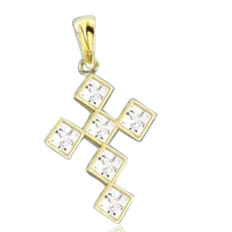 Artificial Princess Cut Diamond Pendant S262