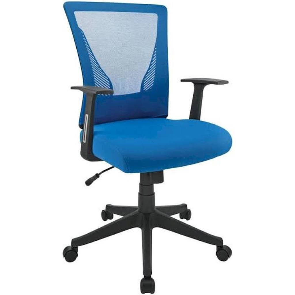 Blue Black Mesh Mid-Back Task Chair B812