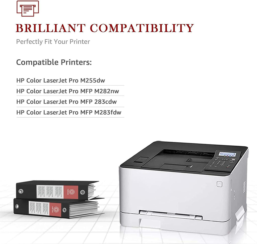 Compatible Toner Cartridge 4-Pack for HP 206A 206X W2110A W2110X V703