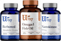 500mg Citrus Bergamot & Berberine Nattokinase 100mg Omega 3 Fish Oil A381