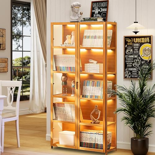 68" Curio Display Cabinet with Acrylic Glass Door K72719