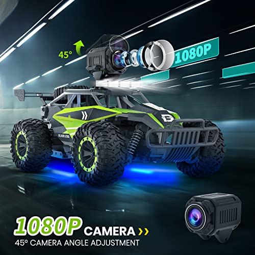 1:16 Scale Remote Control Car with 1080P HD Camera and LED Lights O2423