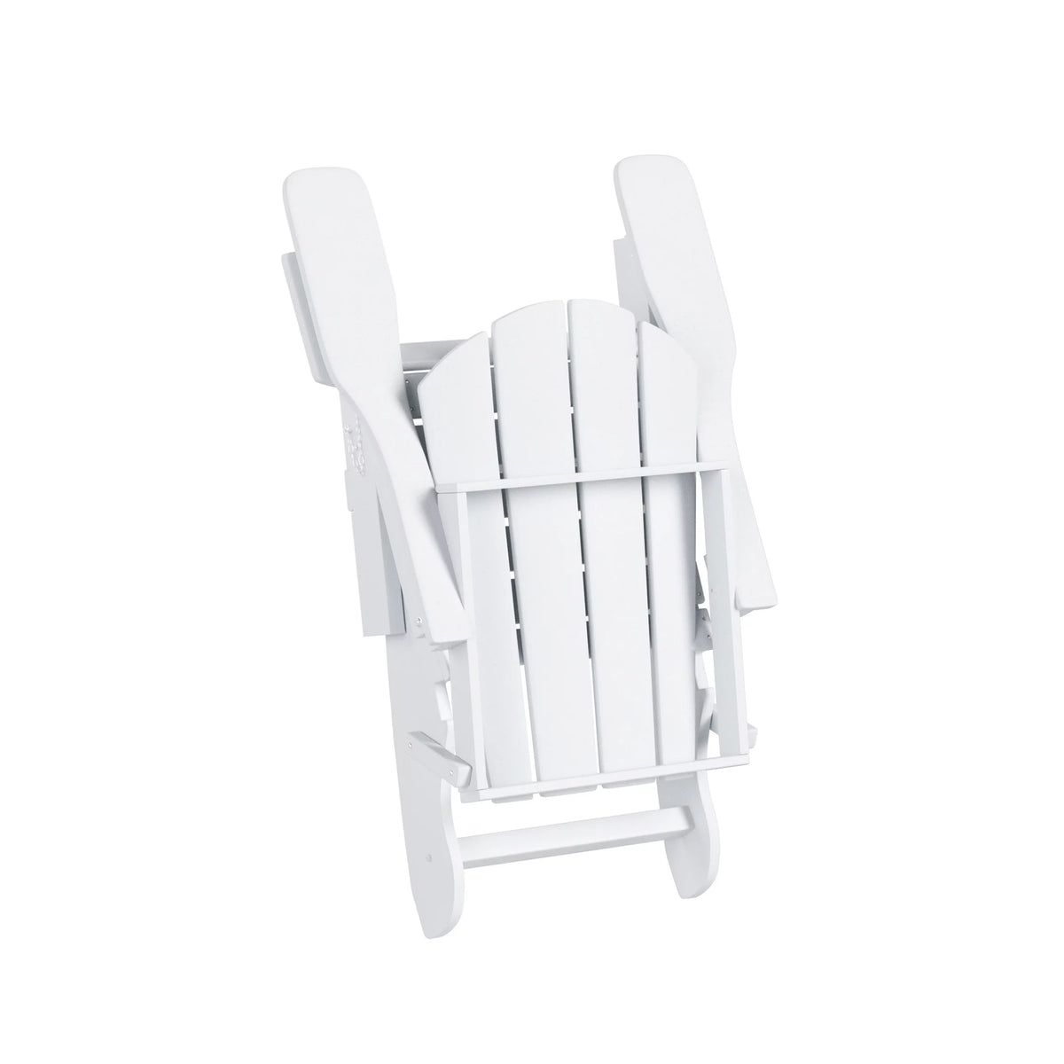 12 Piece White Adirondack Chairs Set with Ottoman and Side Table L613