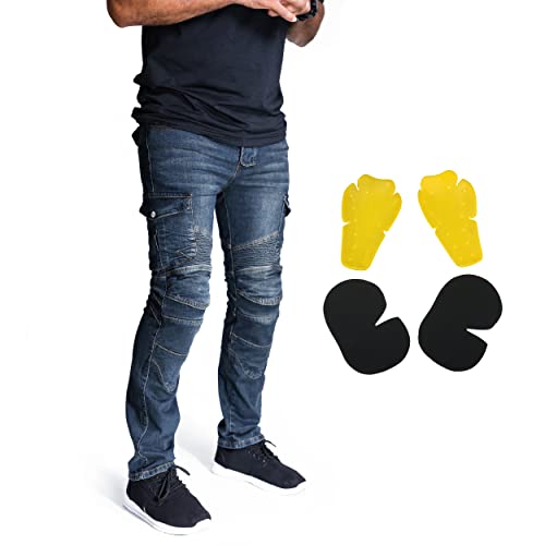 Protective Motorcycle Riding Pants with Removable CE Armor E73693