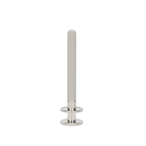 Tri-Clamp Stainless Steel 304 Diffusion Stone, 2 Micron Aeration Stone with 1/4" NPT CO2 inlet C977353