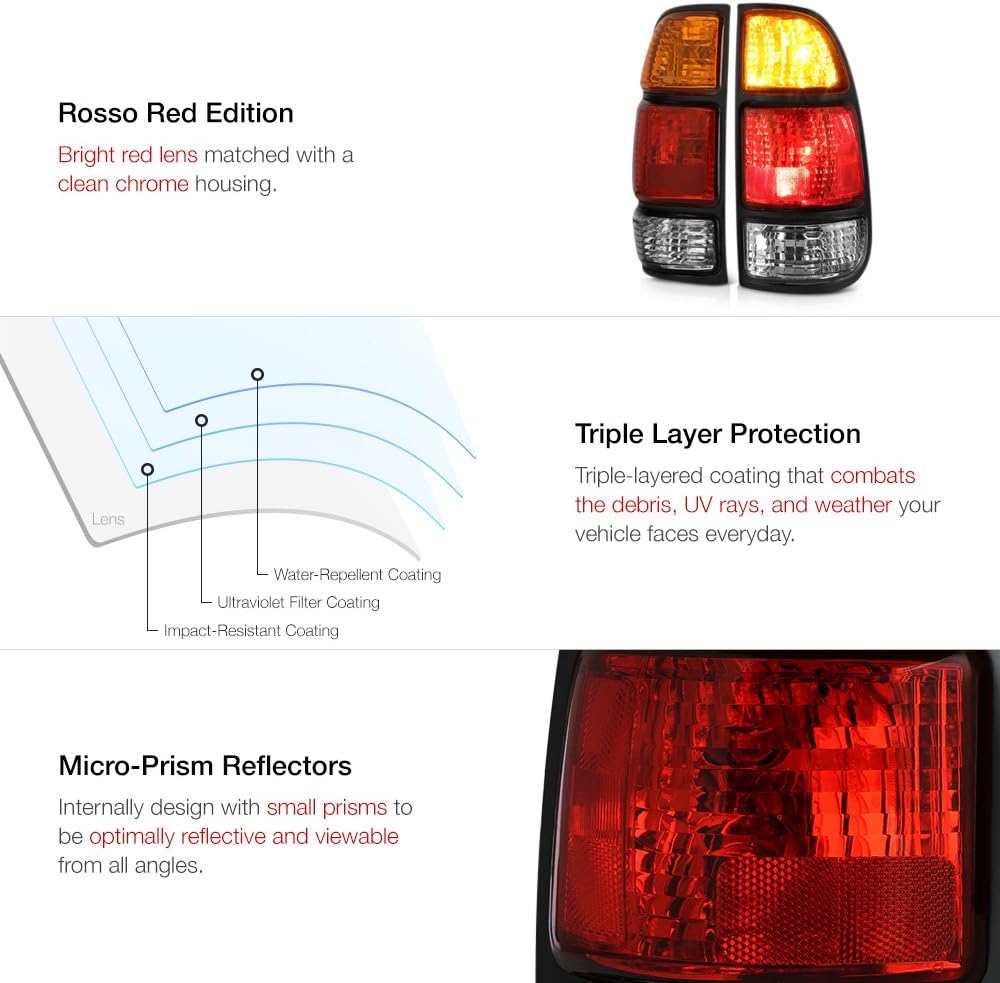 Red & Amber Tail Light Assembly J753467