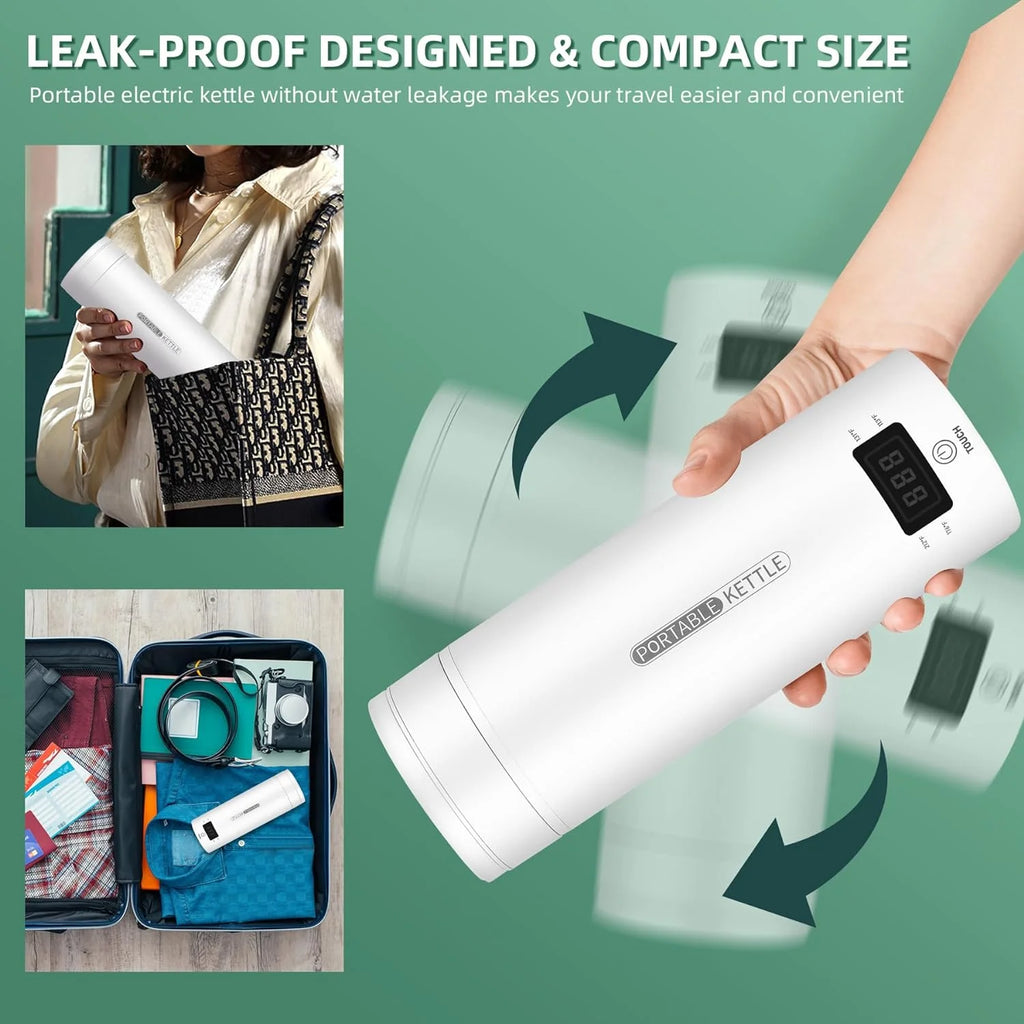 500ml Portable Electric Kettle Stainless Steel S9551