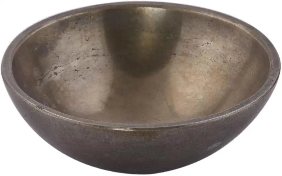 Handmade Carved Golden Pyrite Stone Bowl G29078