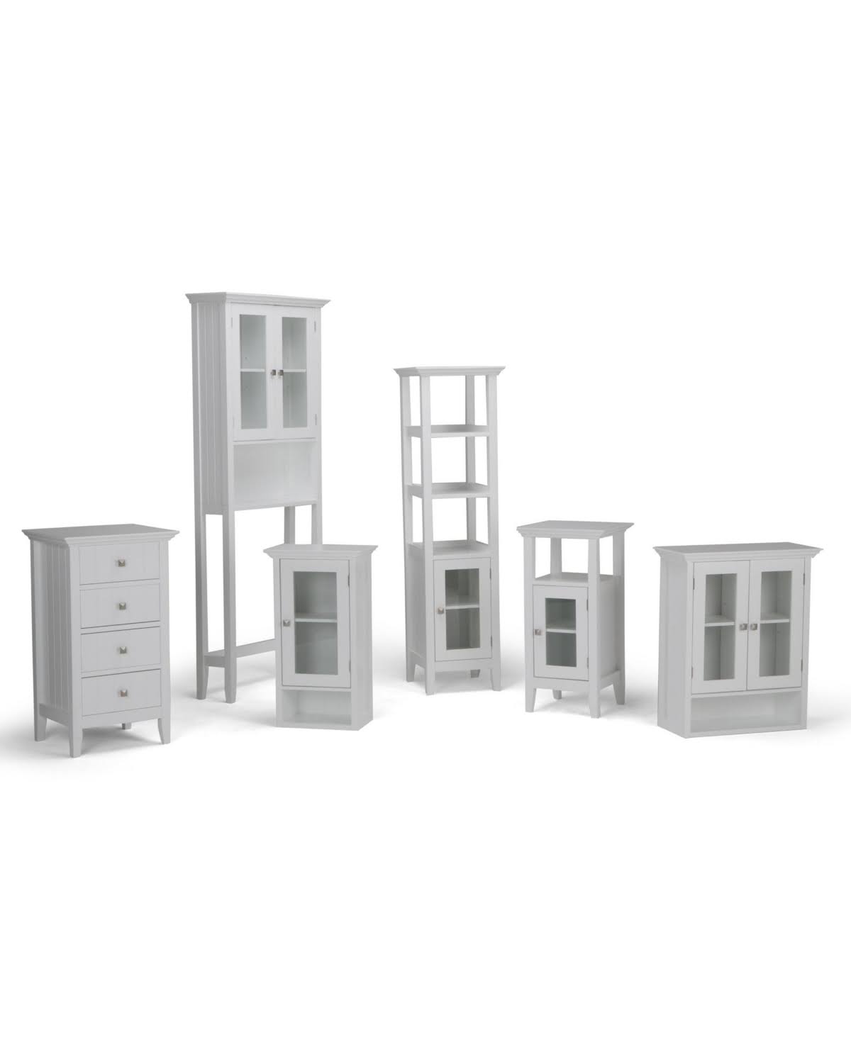 Double Door Wall Cabinet in Pure White T6873