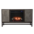 Electric Fireplace & Media Storage H460
