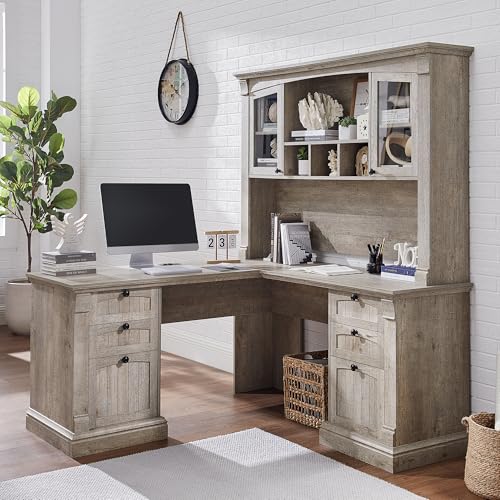 60" White Wood Executive Desk with Drawers G76069
