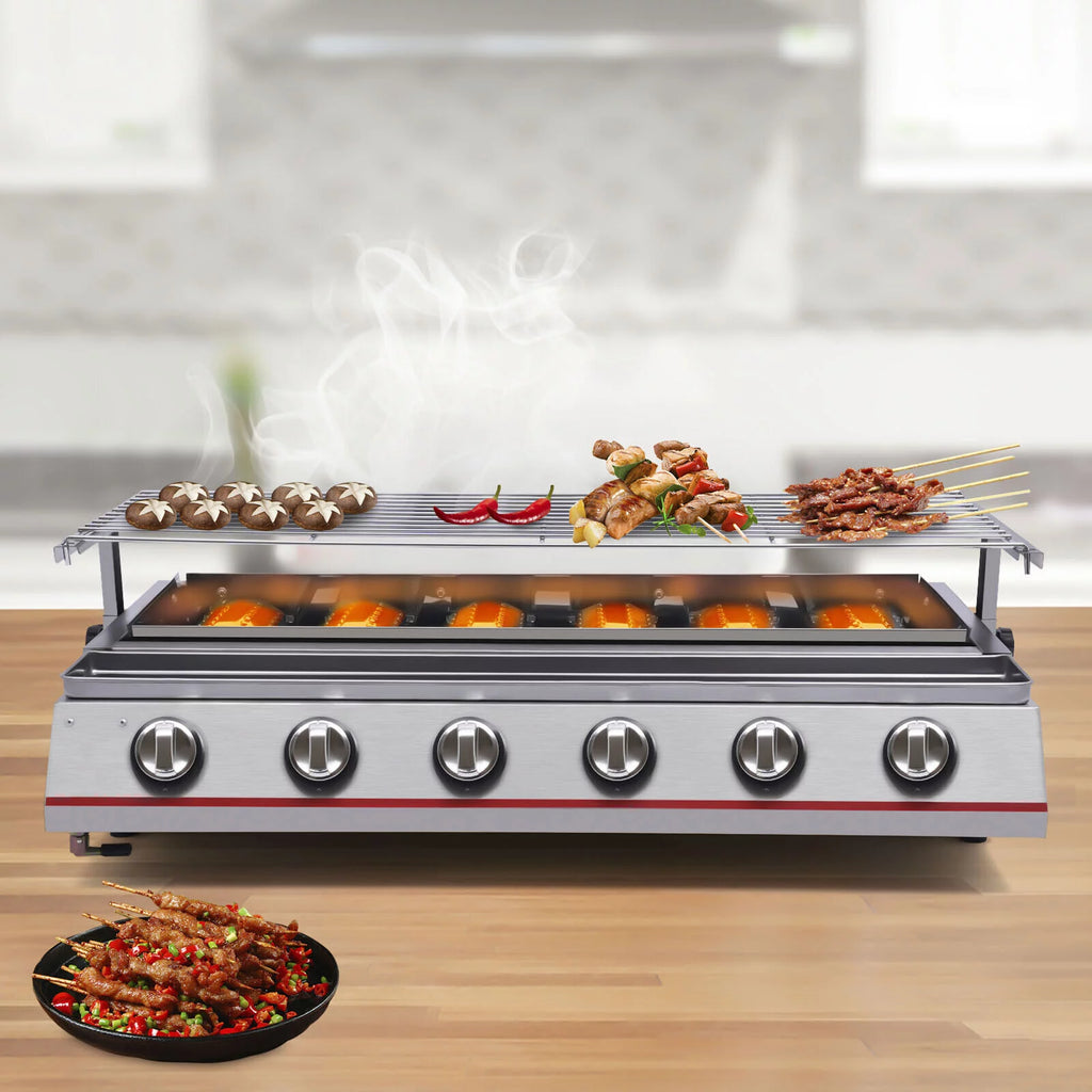 Stainless Steel 6 Burner Gas BBQ Grill I115